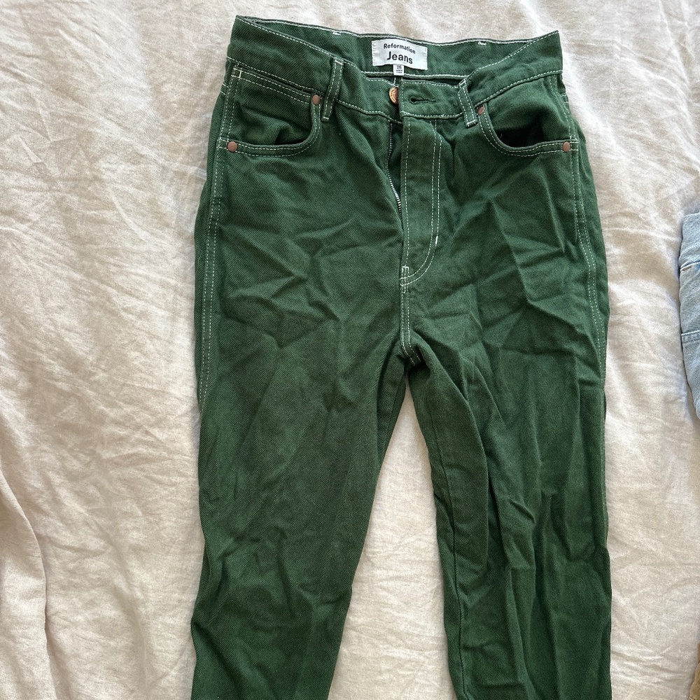 Reformation High Rise Straight Leg Jean